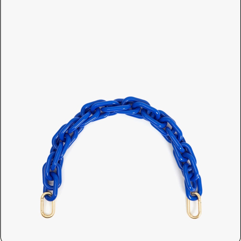 COPY - NWT Clare V blue shortie strap